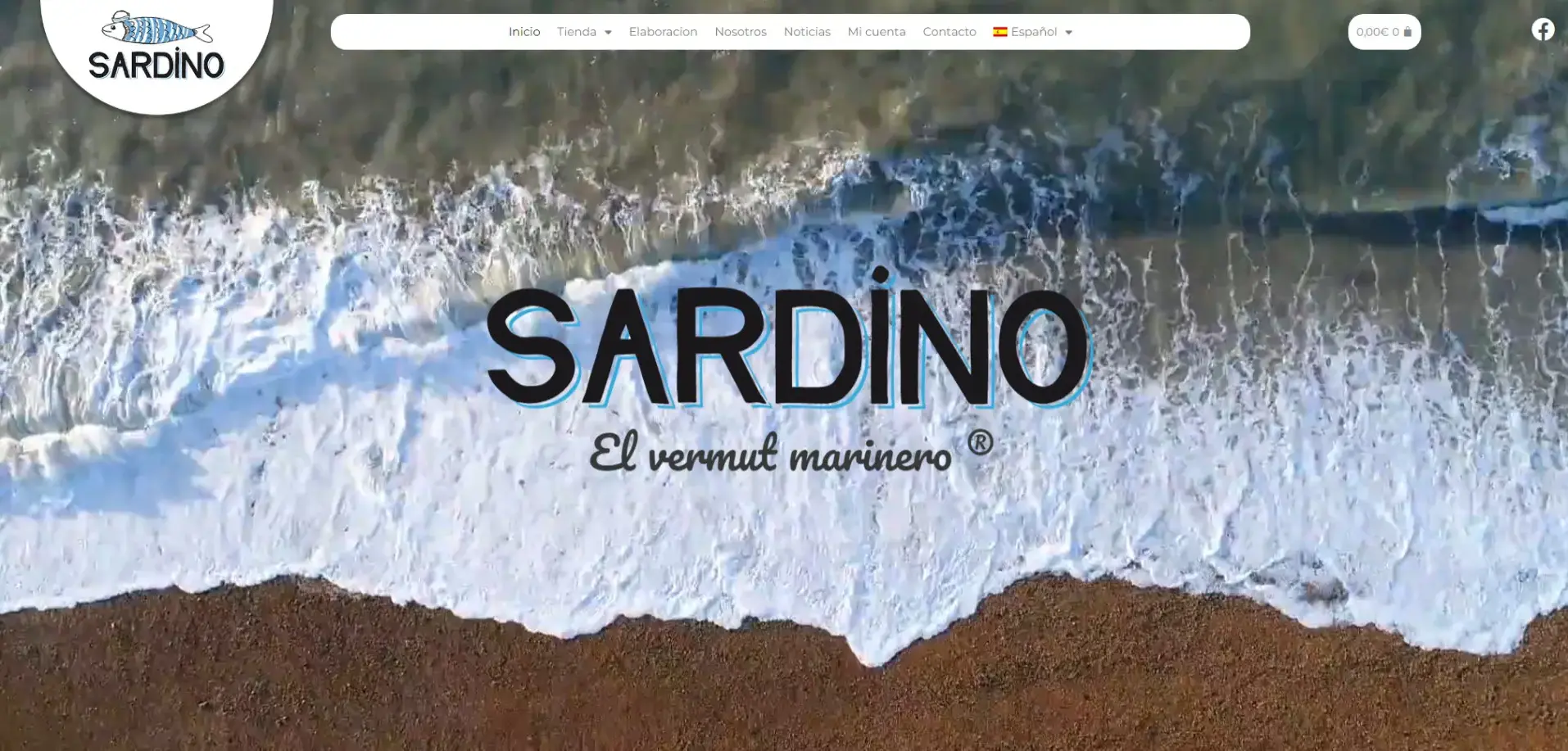 Sardino Vermut Ejemplo de pagina con diseño web en Santiago de compostela por TerritorioWeb